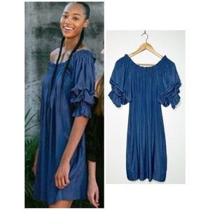 MERSEA Navy Tulum Ruffle Sleeve Mini Dress Size Small